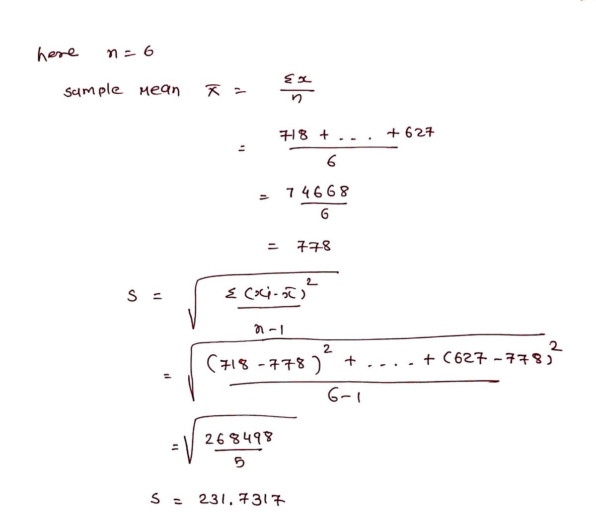 Statistics homework question answer, step 1, image 1